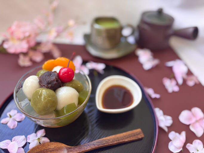4月「きぬはなもち」白玉で味わう 栃木の春あんみつ